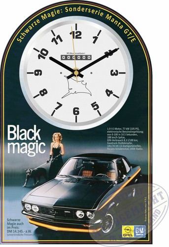 Oldtimer wanduhr motiv opel - wanduhr,