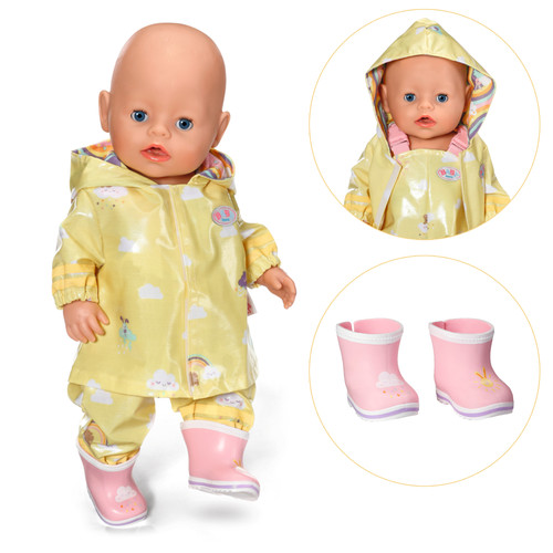 Baby born regen outfit mit - born, regen-outfit