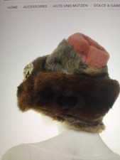 Dolce Gabbana Nerz Hut