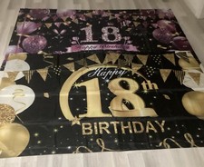 18 Geburtstag Deko Banner 2x 
