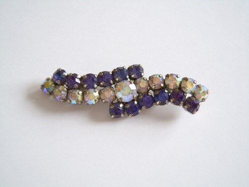Brosche mit strass alt - strass,