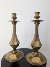 Vintage Art Déco Messing Kerzenhalter 2stk – 20er/30er Jahre, Antik