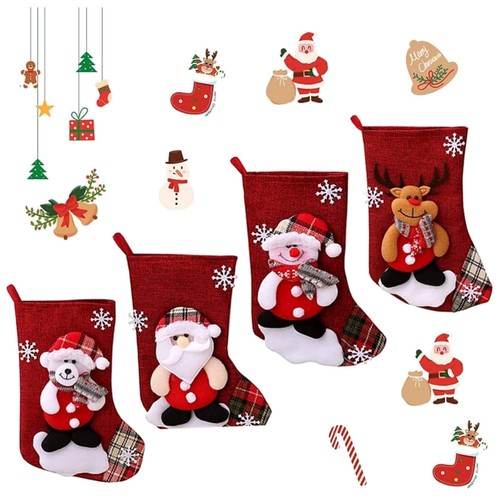 Weihnachtsstrümpfe set - set, 4