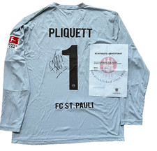 MATCHWORN TRIKOT  *SIGNIERT *  FC ST.PAULI PILQUETT MIT ECHTHEITSZERTIFIKAT COA