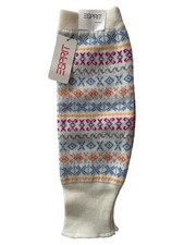 Esprit Damen Leggings Norwegermuster Wolle Weiß UNI