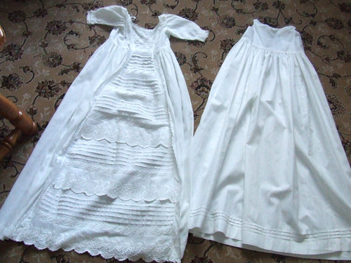 Edwardianisches langes weißes