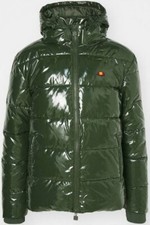 Ellesse Winterjacke, Lackjacke Glänzend, Puffer Jacke, Lack, PVC