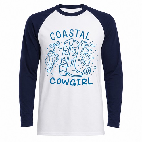 Coastal cowgirl baseball - coastal,