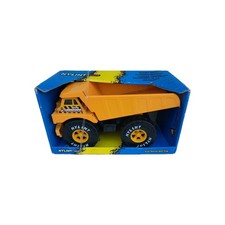 Vintage Nylint großer Steinbruch Muldenkipper gelb Baustahl 1997 verpackt 15 Zoll