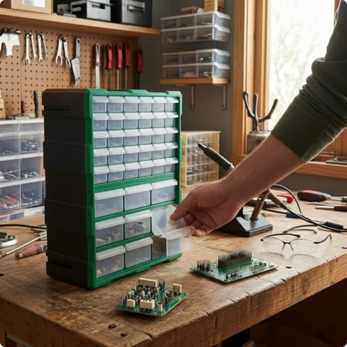Kleinteileschrank mit - , 39