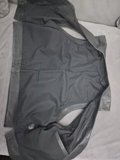 Herren Lederweste Vintage Kutte Bikerweste Motorradweste XXL 56 Schwarz Braun 