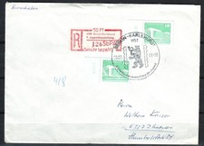 DDR, 1986, R-Brief mit SbPÄ "..9. Jugendausstellung..", MF, Sonderstempel