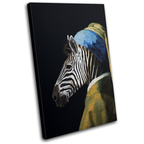 Zebra portrait classic art - zebra,