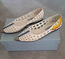 PRADA Damen Leder Ballerina Schuhe Größe 36 1/2
