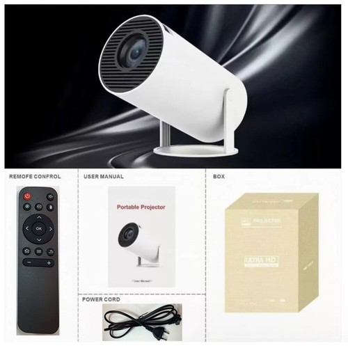 Mini projektor hy300 720p - 4k,