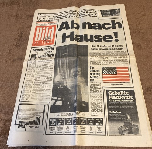 Bild zeitung vom 1969 - zeitung,