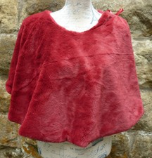 Mont Chalet Bolero Stola Cape kuschelig Webfell bordeaux NEU