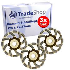 3x Diamant Turbo-Segment Schleiftopf für Würth Einhell Hitachi Milwaukee