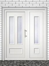 2-flg. Schüco Kunststoff-Haustür Vuznice S1, nach Maß, verschiedene Farben, Neu