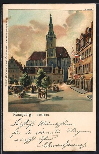 Lithographie naumburg saale - lithographie,