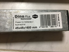 NEU    2 x  Pfosten f. Mattenzaun - feuerverzinkt - 45x 45 x 1600 mm - Dino Plus
