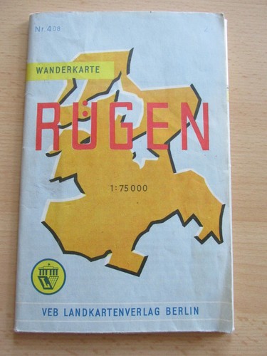 Alte ddr wanderkarte insel - ddr,