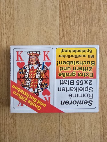 Senioren rommé spielkarten - spielkarten, 2