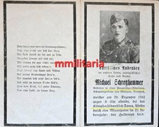 Sterbebild WWII Brüder