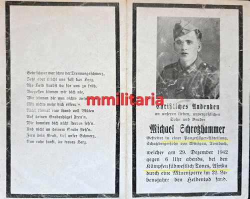 Sterbebild wwii brüder - sterbebild,