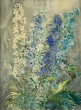 Altes Aquarell Gemälde ohne