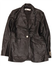 Zara Damen 1 Knopf Kunstleder