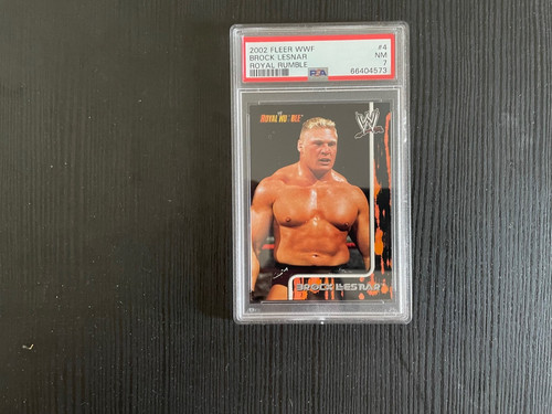 2002 fleer brock lesnar - lesnar, rookie