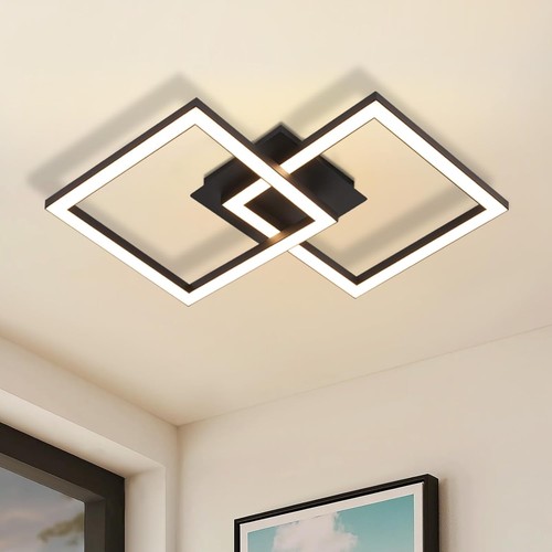 Led deckenleuchte 24w - 24w, schwarz