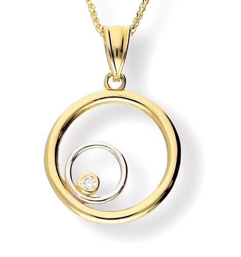 Edler 585 gold anhänger - anhänger, 2,6cm