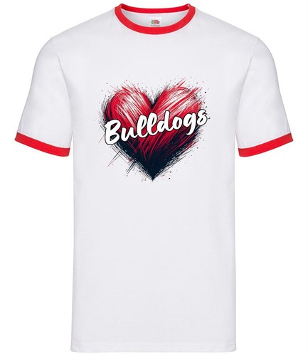 Love heart bulldogs herren - love,