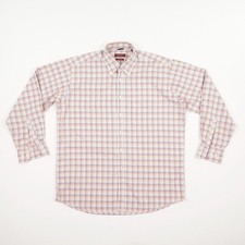 PETER FITCH OCBD Herren Hemd Gr L 41/42 mehrfarbig kariert Langarm 100% Baumwoll