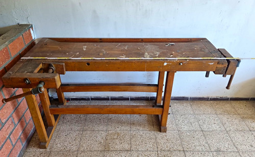 Hobelbank werkbank aus holz - hobelbank,