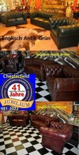 Chesterfield Leder Garnitur 