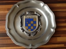 Zinnteller mit Stadtwappen
