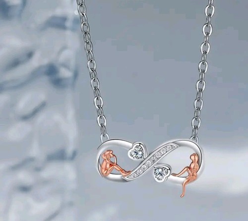 Silberne halskette infinity - halskette,