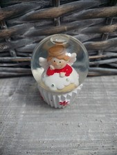 Schneekugel Engel Weihnachten Deko Angel 6cm Sammelstück Setzkasten Puppenstube 