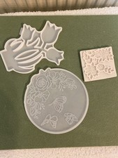 Gießformen Silikon für Fondant, Keramik, Schokolade 3 Formen 