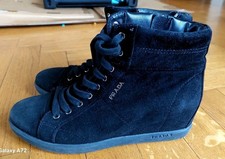 PRADA Wildleder Wedge Plateau