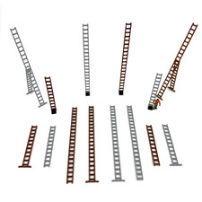 H0 Leiter Set 16x Stück 1:87