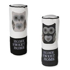 Nackenkissen Eule Home Sweet Home Stützkissen Kinderkissen Dekokissen ca. 38x13 