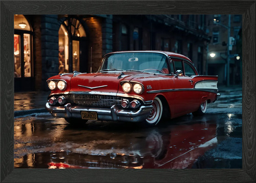 Klassisches rotes auto der - rotes,