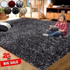 Große Shaggy Teppiche Wohnzimmer Schlafzimmer Antirutsch Läufer Weich Teppich Boden Türmatte