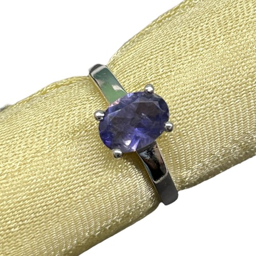Natürlich iolite ring 925 - natürlich,