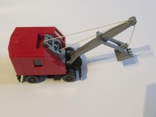 Wiking 660 /1  Löffelbagger mit Rädern  " rote Serie" TOP