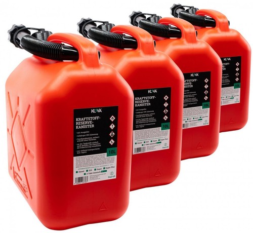 Benzinkanister rot 10l - , 4x